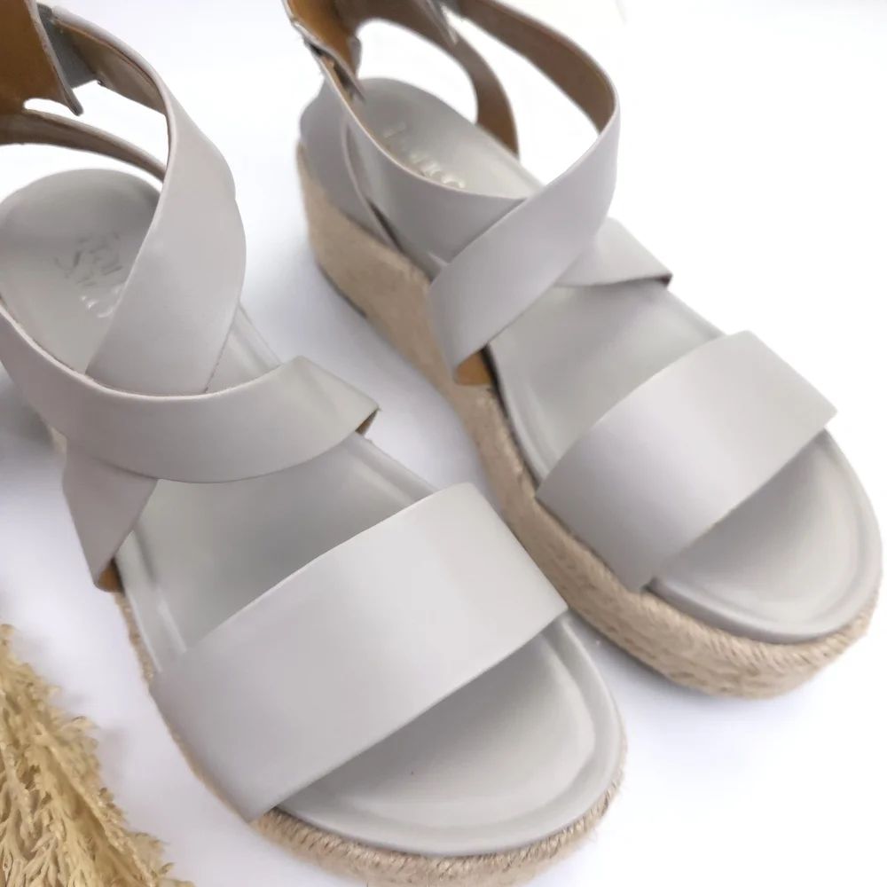 Franco Sarto Gray Espadrille Sandals